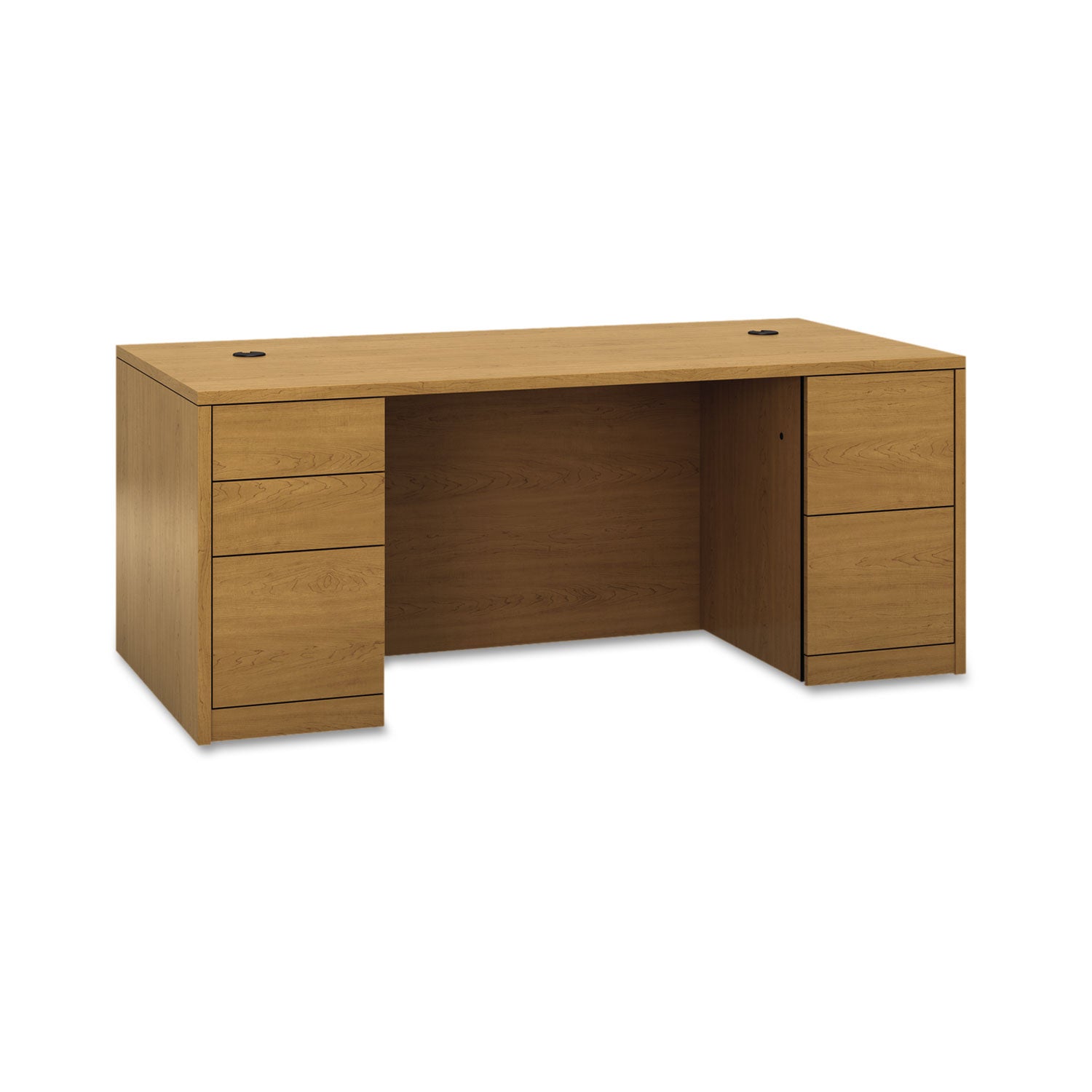 10500 Series Double Pedestal Desk with Full Pedestals, 72" x 36" x 29.5", Harvest - 