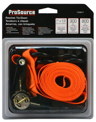 prosource-fh64070-tie-down-1-in-w-13-ft-l-metal-polyester-orange-300-lb-s-hook-end-fitting-steel-end-fitting