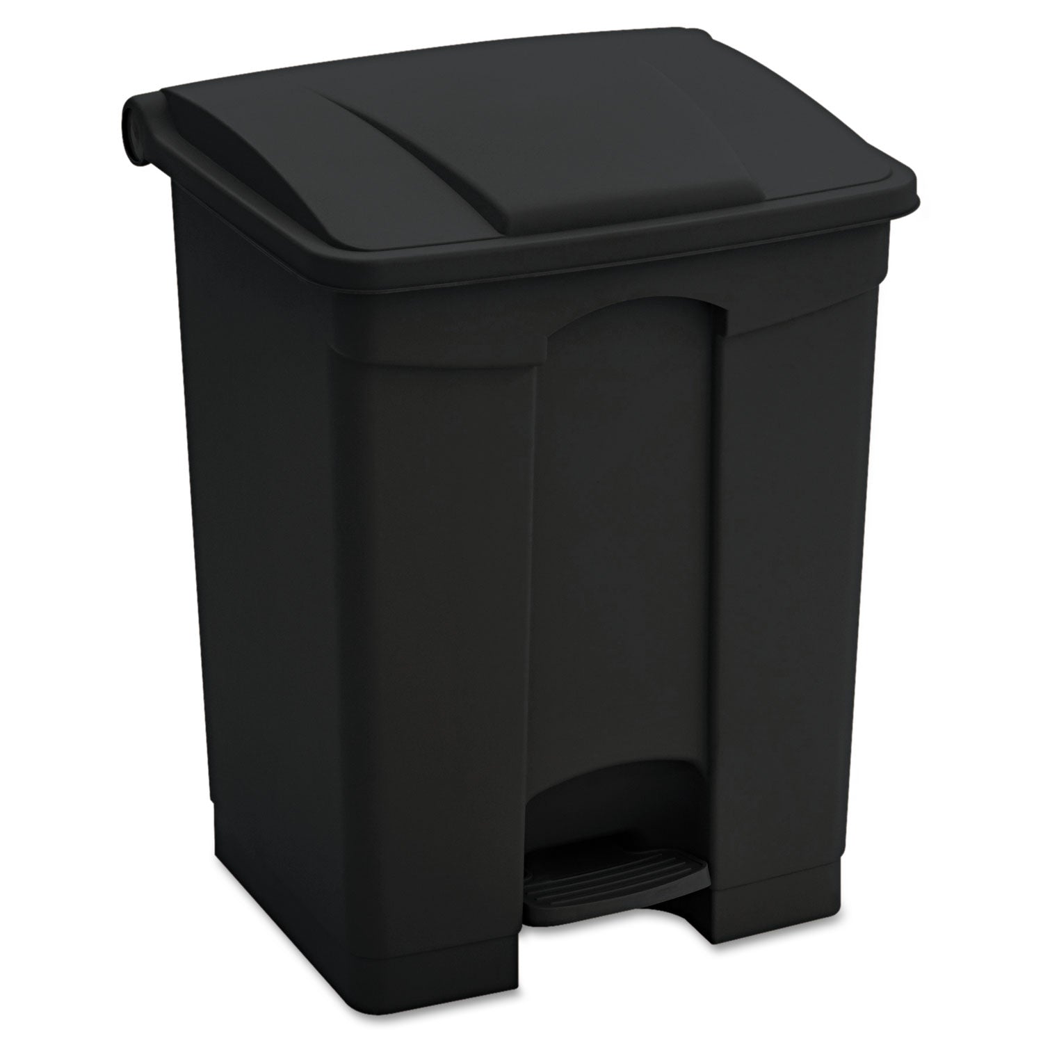 large-capacity-plastic-step-on-receptacle-23-gal-plastic-black_saf9923bl - 1