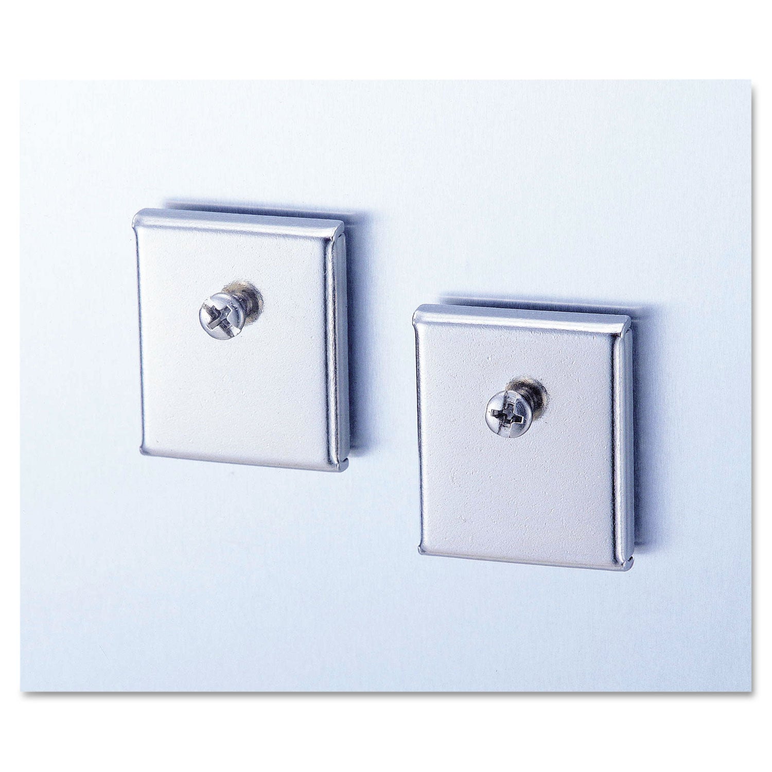 Cubicle Accessory Mounting Magnets, Silver, 2/Set - 
