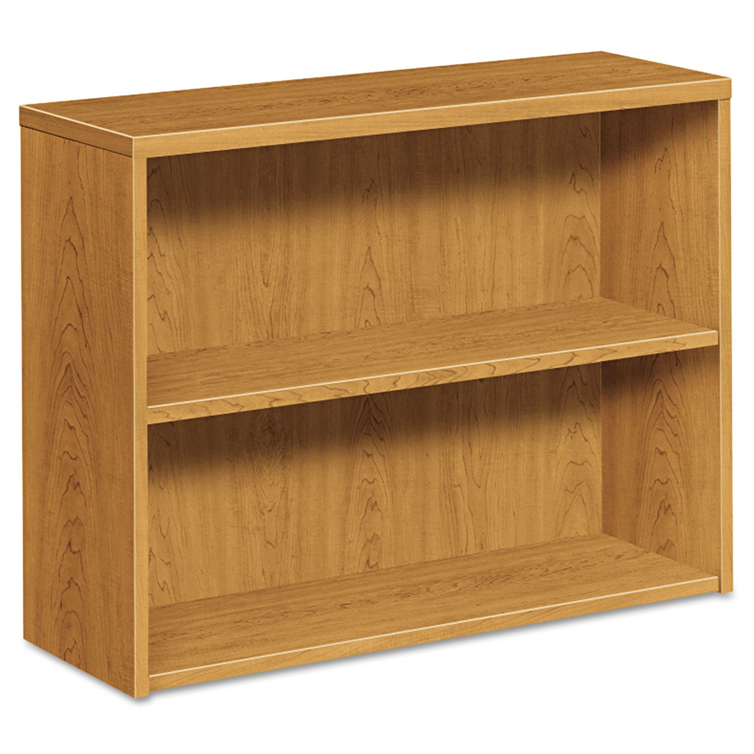 10500 Series Laminate Bookcase, Two-Shelf, 36w x 13.13d x 29.63h, Harvest - 
