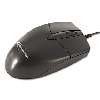 Mid-Size Optical Mouse, USB 2.0, Left/Right Hand Use, Black - 