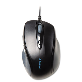 Pro Fit Wired Full-Size Mouse, USB 2.0, Right Hand Use, Black - 