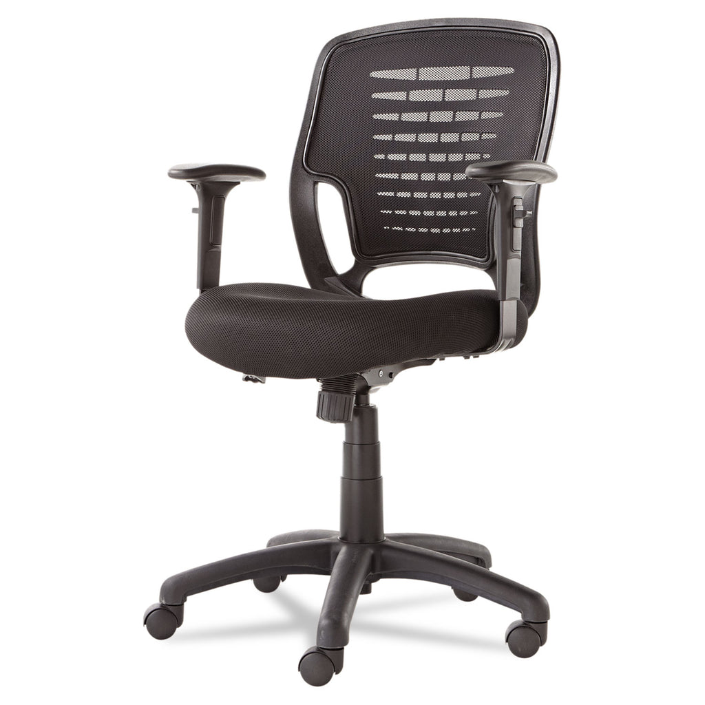 Swivel/Tilt Mesh Task Chair, Supports Up to 250 lb, 17.71" to 21.65" Seat Height, Black - 