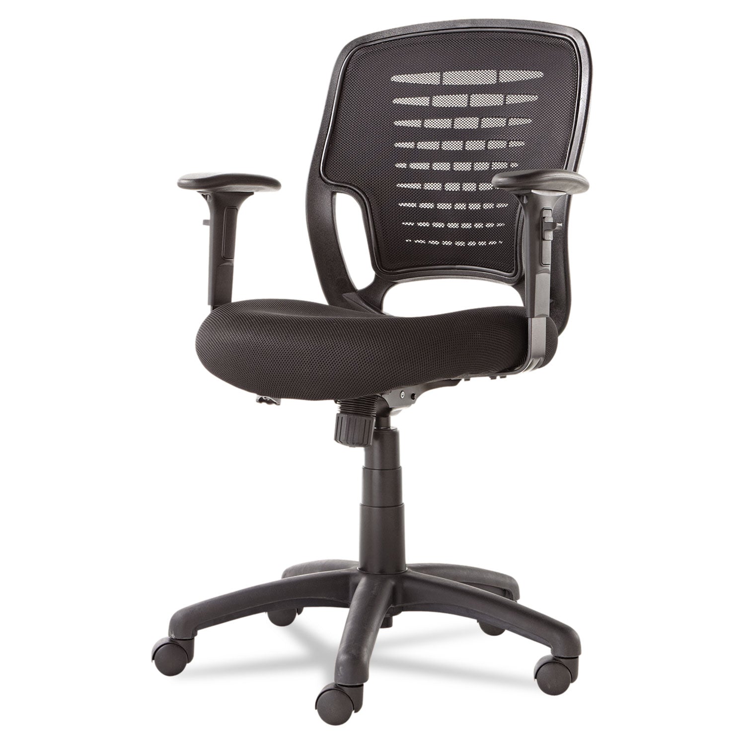 Swivel/Tilt Mesh Task Chair, Supports Up to 250 lb, 17.71" to 21.65" Seat Height, Black - 