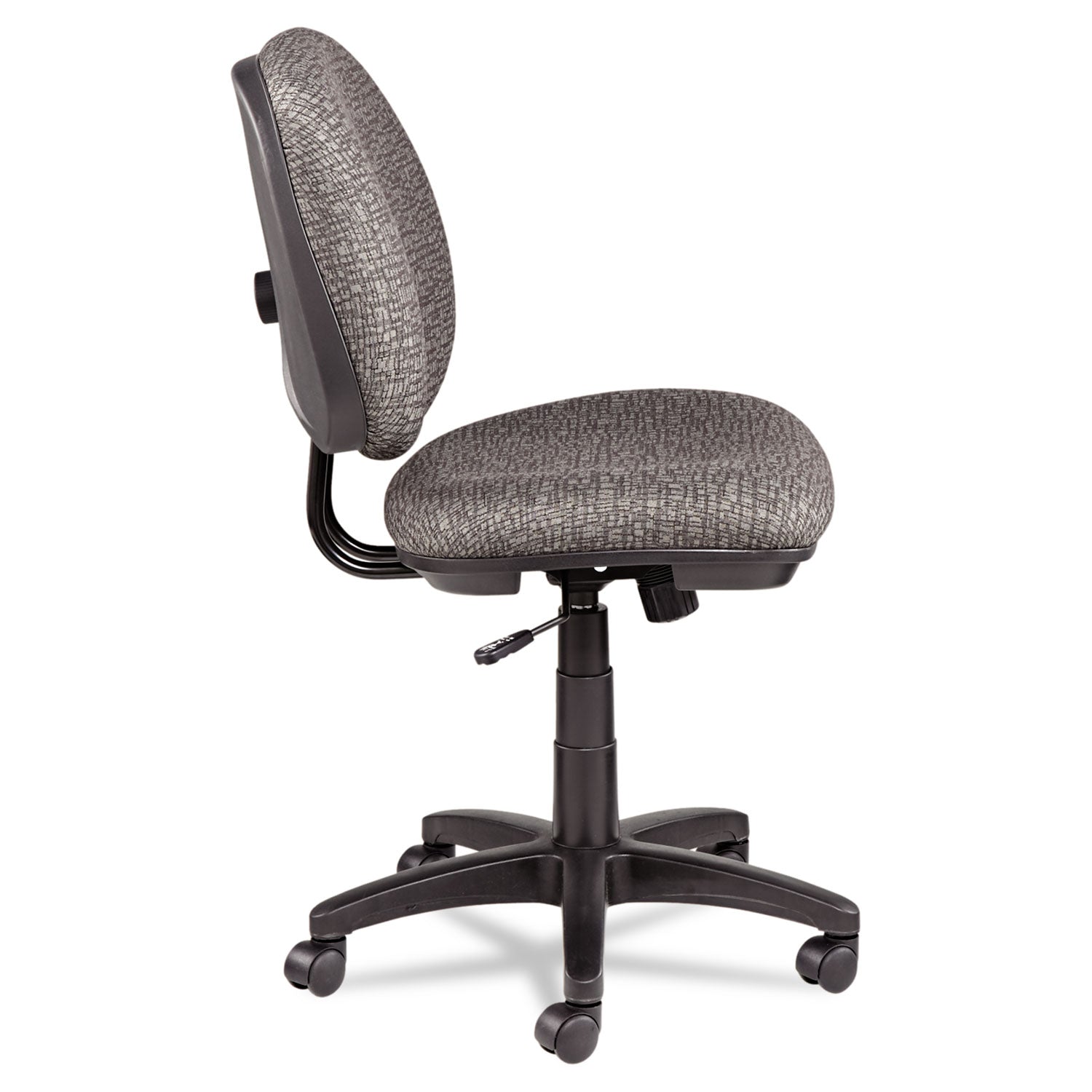 Alera Interval Series Swivel/Tilt Task Chair, Supports 275 lb, 18.11" to 23.22" Seat, Graphite Gray Seat/Back, Black Base - 