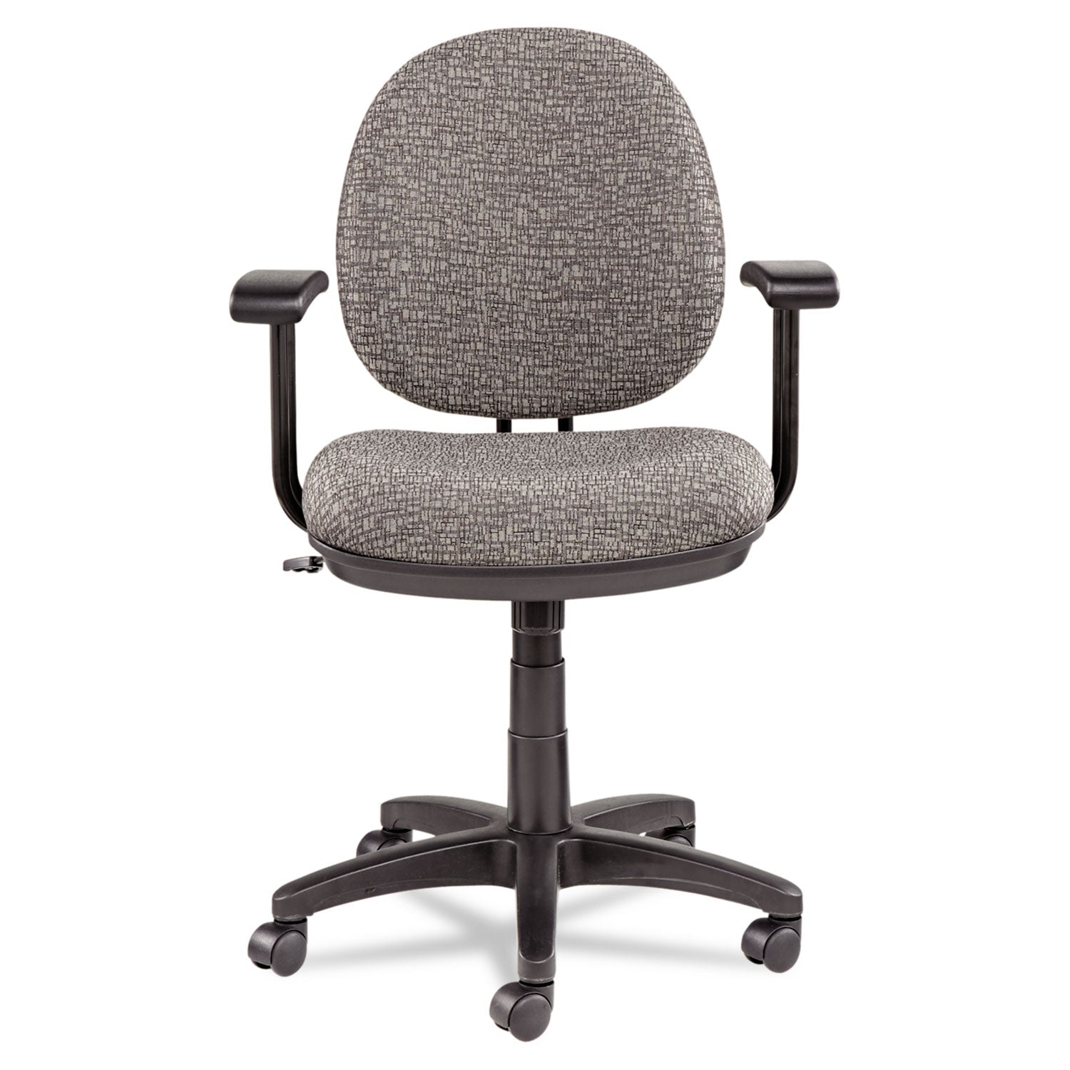 Alera Interval Series Swivel/Tilt Task Chair, Supports 275 lb, 18.11" to 23.22" Seat, Graphite Gray Seat/Back, Black Base - 