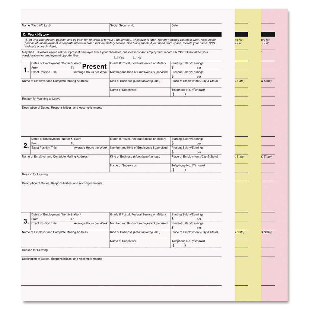 Digital Carbonless Paper, 3-Part, 8.5 x 11, White/Canary/Pink, 835/Carton