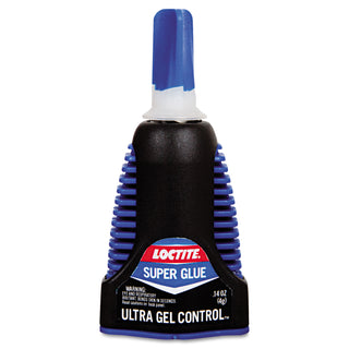 Ultra Gel Control Super Glue, 0.14 oz, Dries Clear - 