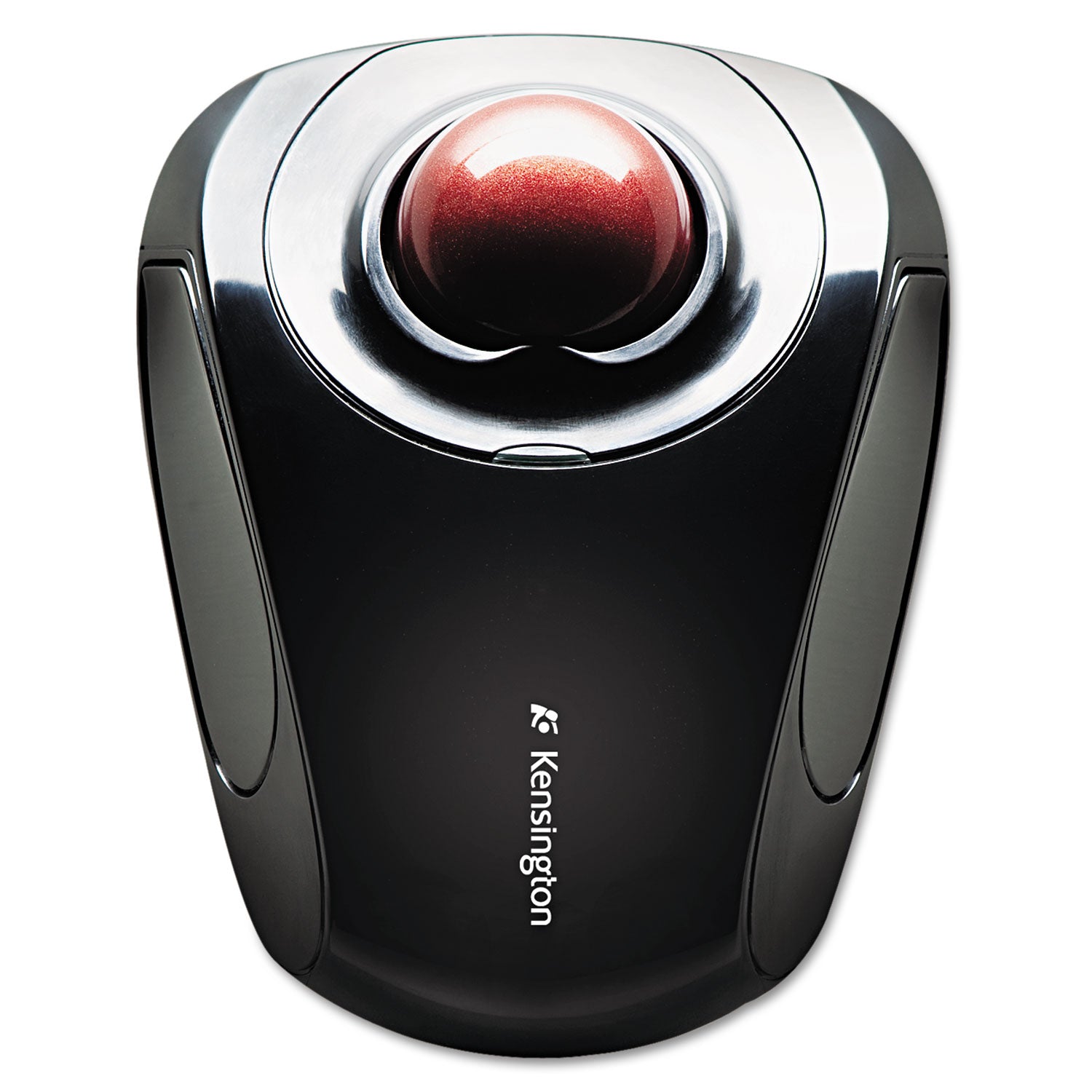Orbit Wireless Mobile Trackball, 2.4 GHz Frequency/30 ft Wireless Range, Left/Right Hand Use, Black/Red - 