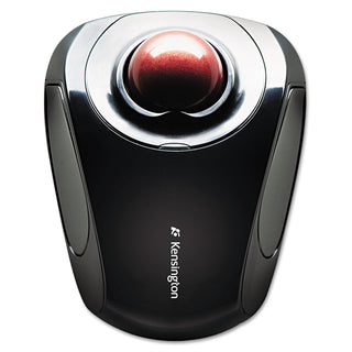 Orbit Wireless Mobile Trackball, 2.4 GHz Frequency/30 ft Wireless Range, Left/Right Hand Use, Black/Red - 