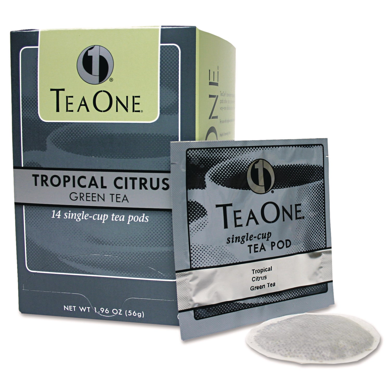 Tea Pods, Tropical Citrus Green, 14/Box