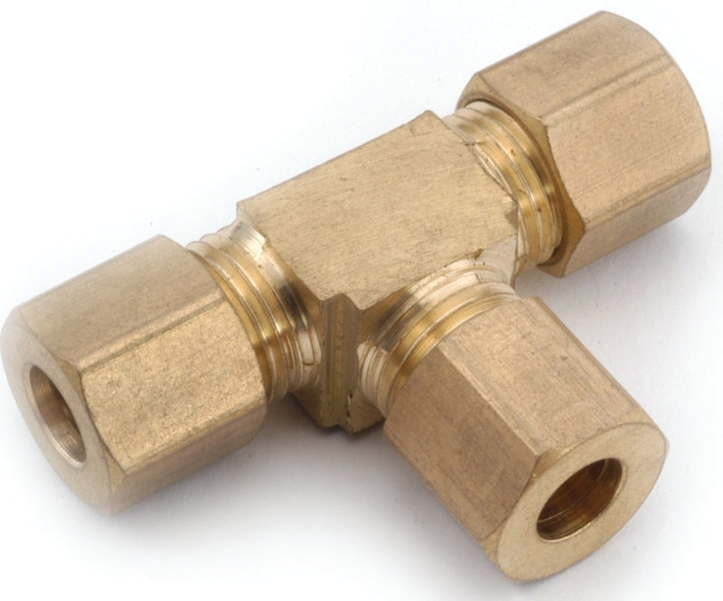 anderson-metals-750064-04-pipe-tee-1-4-in-compression-brass-300-psi-pressure