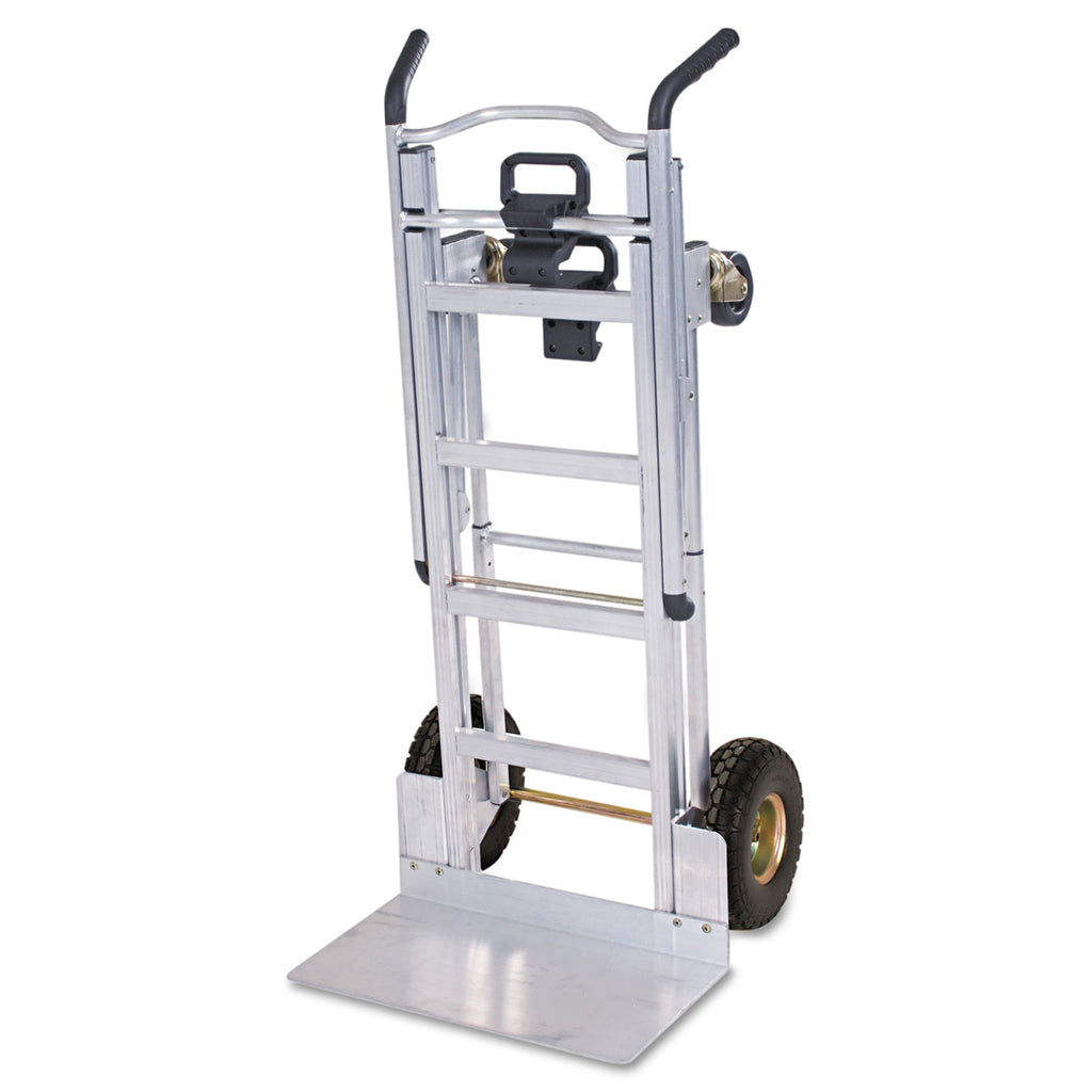 3-in-1 Convertible Hand Truck, 800 lb to 1,000 lb Capacity, 21.06 x 21.85 x 48.03, Aluminum - 