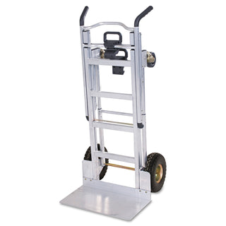 3-in-1 Convertible Hand Truck, 800 lb to 1,000 lb Capacity, 21.06 x 21.85 x 48.03, Aluminum - 