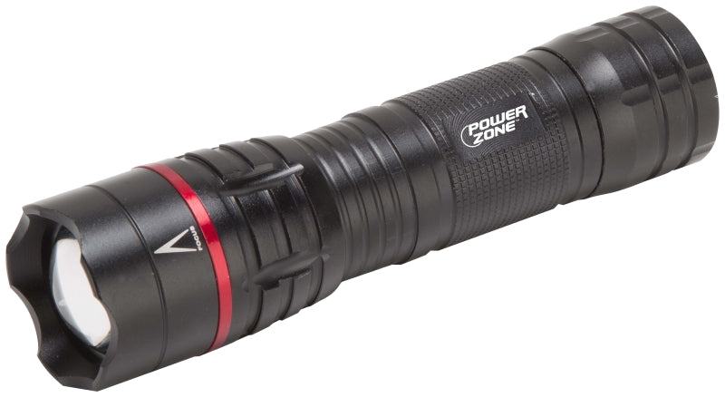 powerzone-12093-tactical-flashlight-aaa-battery-led-lamp-500-lumens-140-m-beam-distance-2-5-hr-run-time-black-red