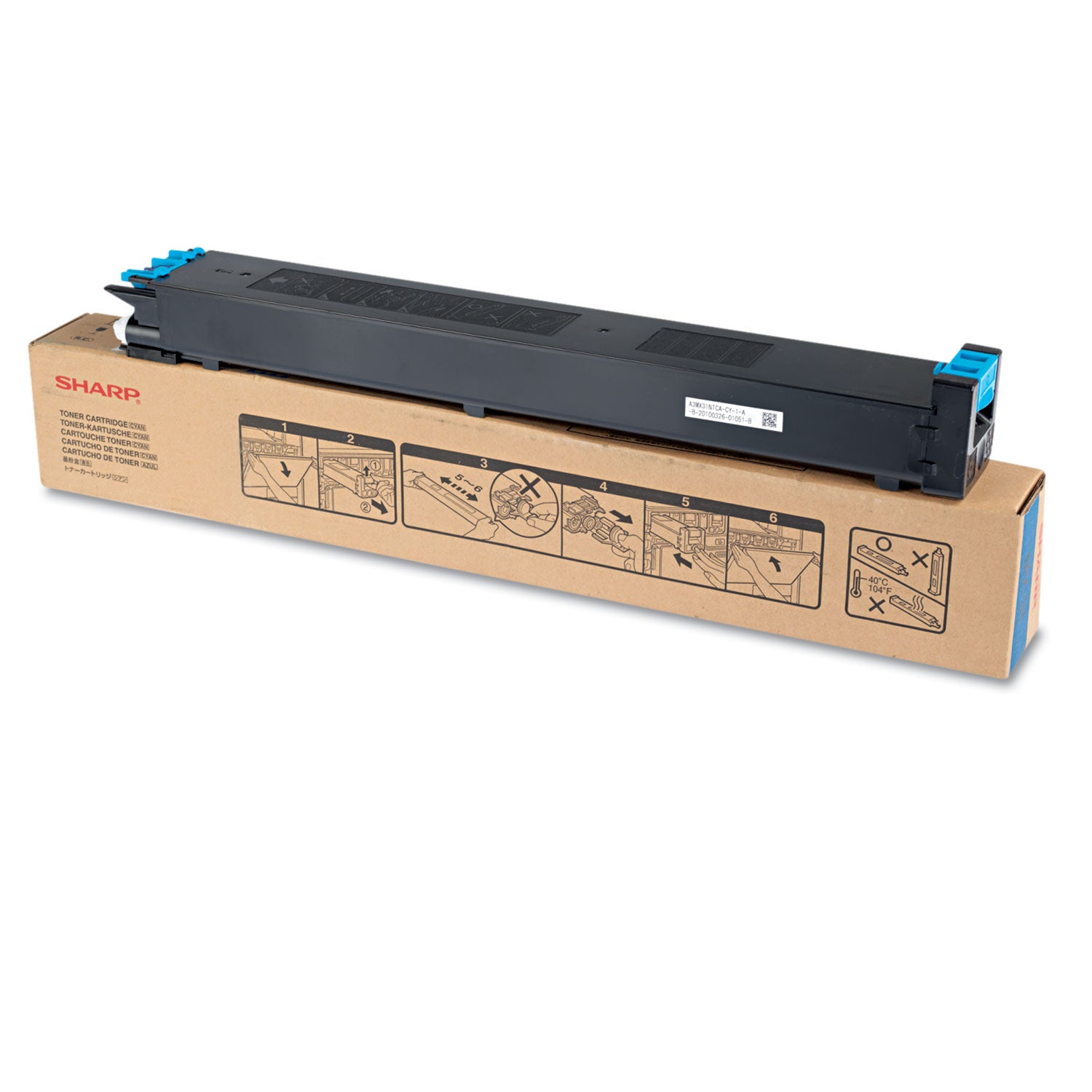 MX31NTCA Toner, 15,000 Page-Yield, Cyan - 