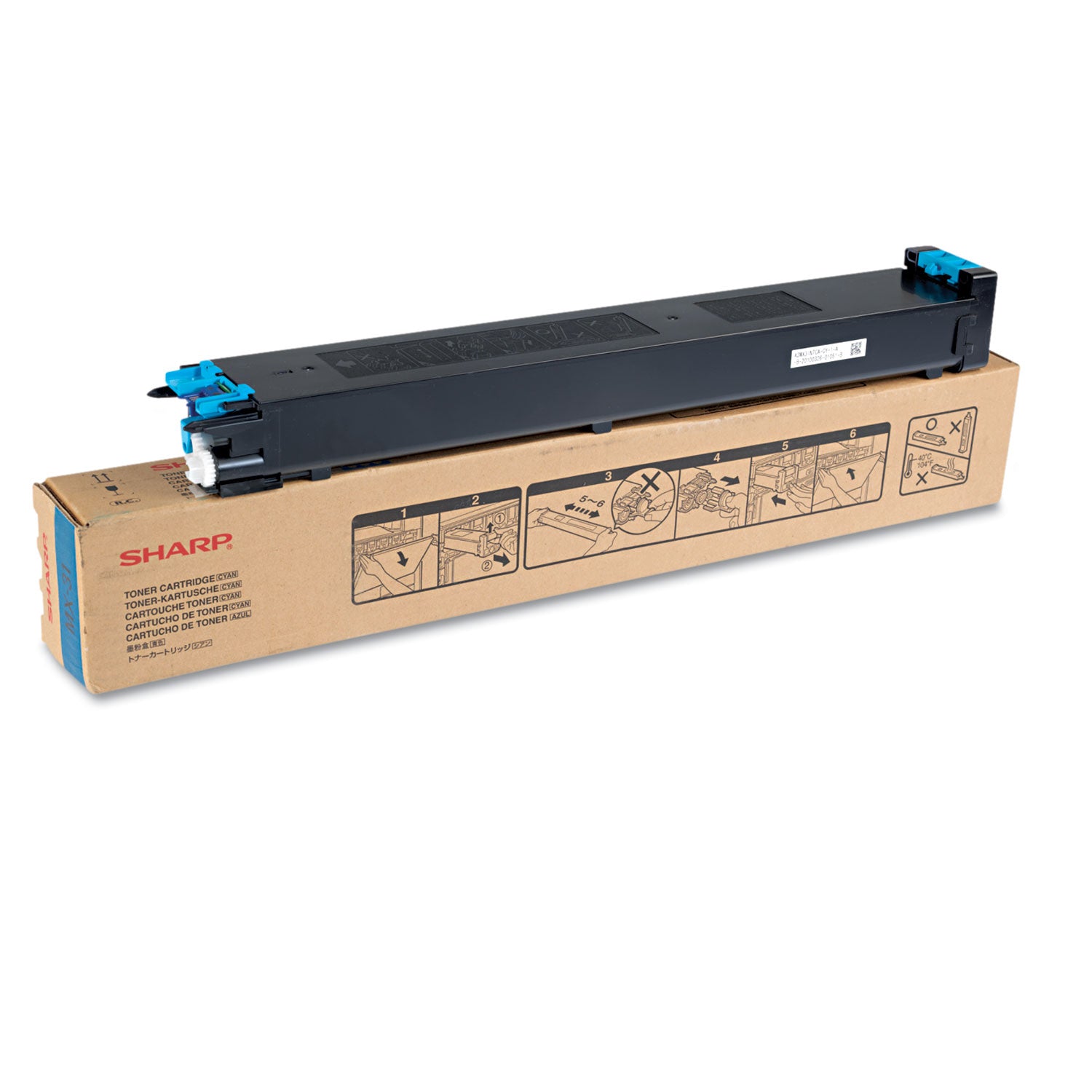 MX31NTCA Toner, 15,000 Page-Yield, Cyan - 