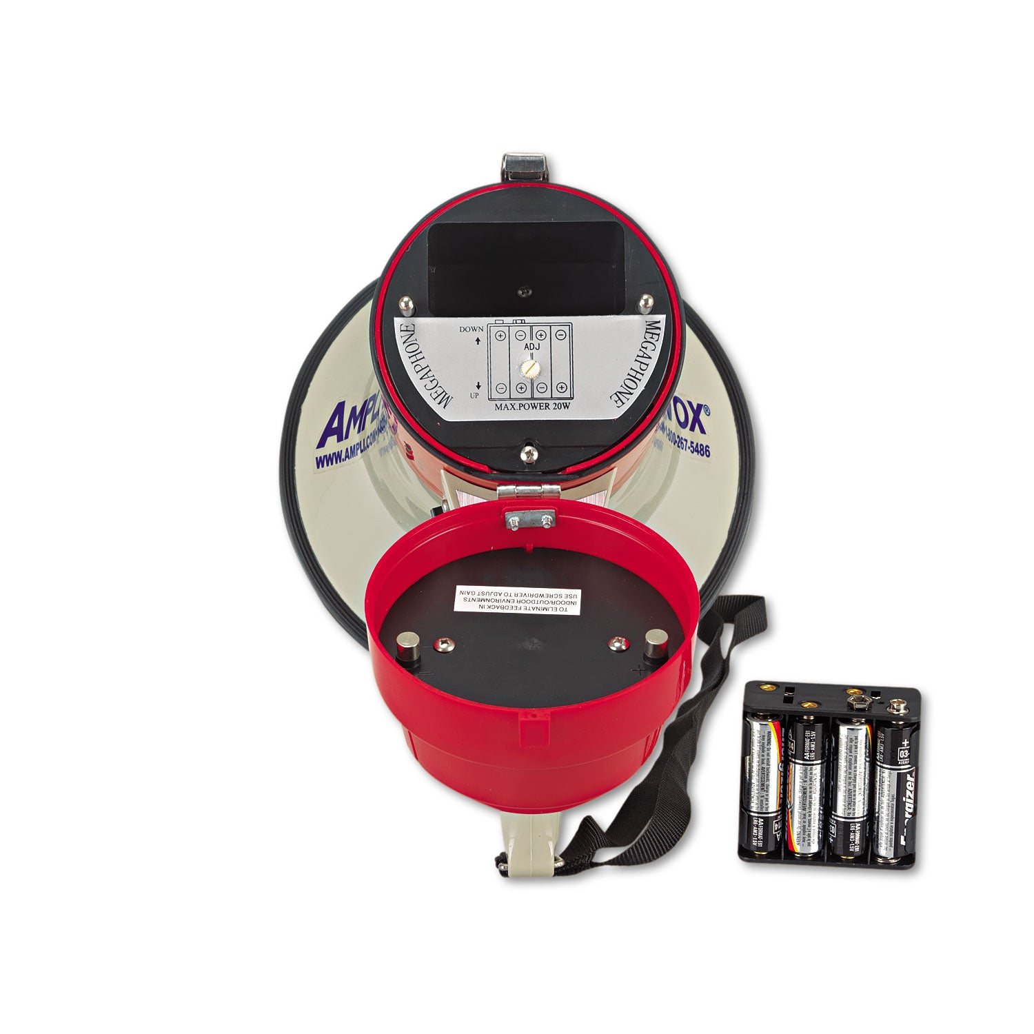 MityMeg Piezo Dynamic Megaphone, 15 W, 0.62 mi Range - 