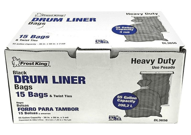frost-king-dl3656-drum-liner-55-gal-capacity-polyethylene-black