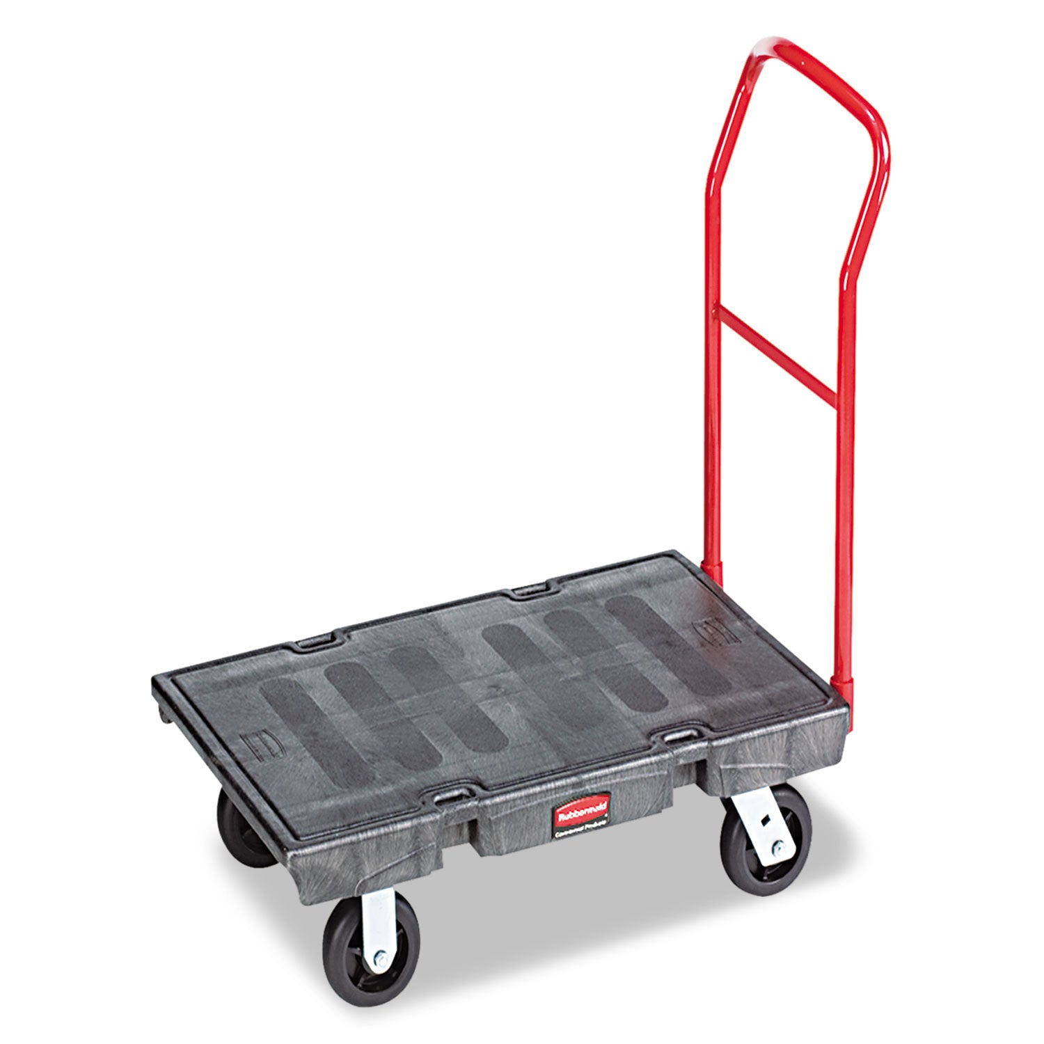 Heavy-Duty Platform Truck Cart, 2,000 lb Capacity, 24 x 48 Platform, Black - 