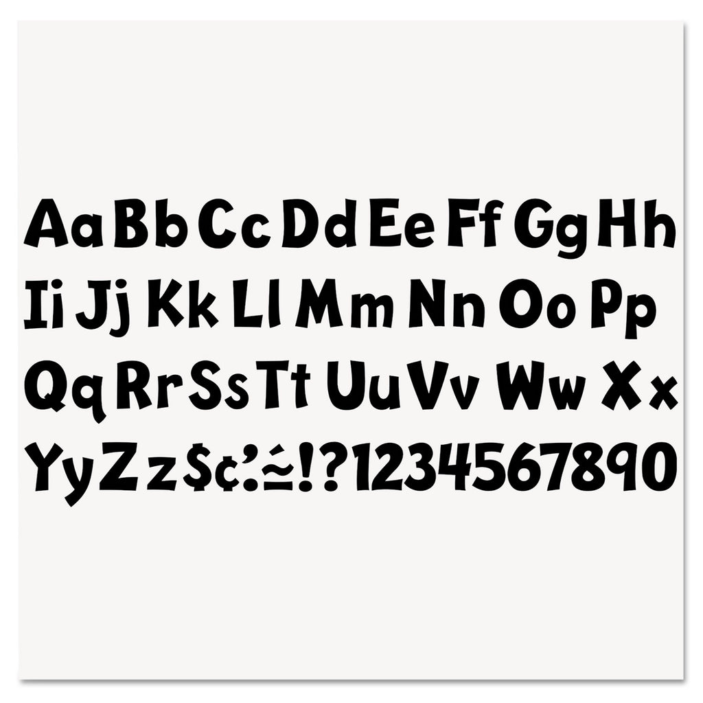 Ready Letters Playful Combo Set, Black, 4"h, 216/Set - 