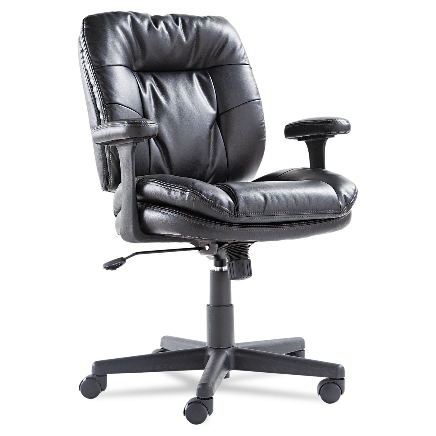 Executive Swivel/Tilt Chair, Supports Up to 250 lb, 16.93" to 20.67" Seat Height, Black - 