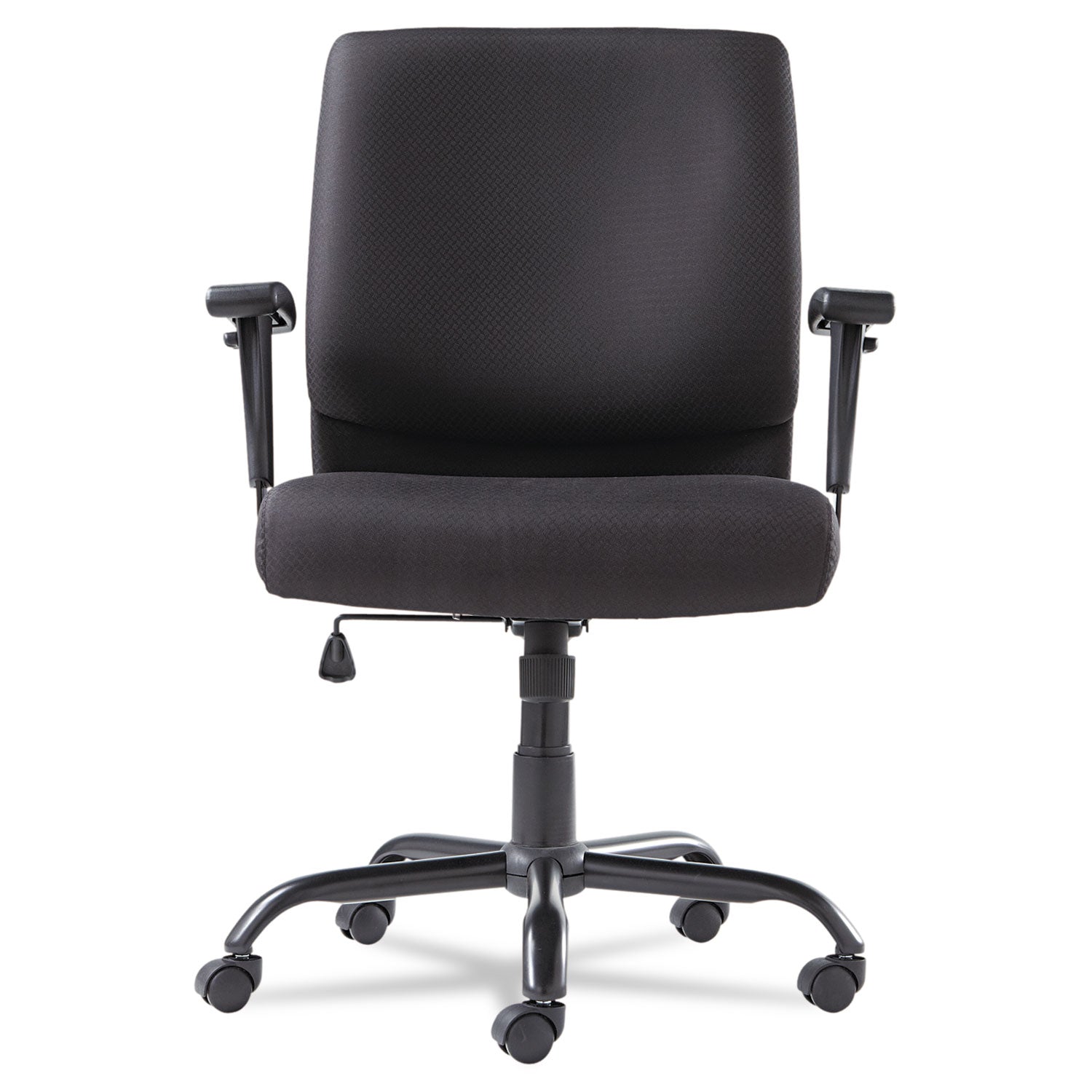 Big/Tall Swivel/Tilt Mid-Back Chair, Supports Up to 450 lb, 19.29" to 23.22" Seat Height, Black - 