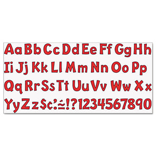 Ready Letters Playful Combo Set, Red, 4"h, 216/Set - 