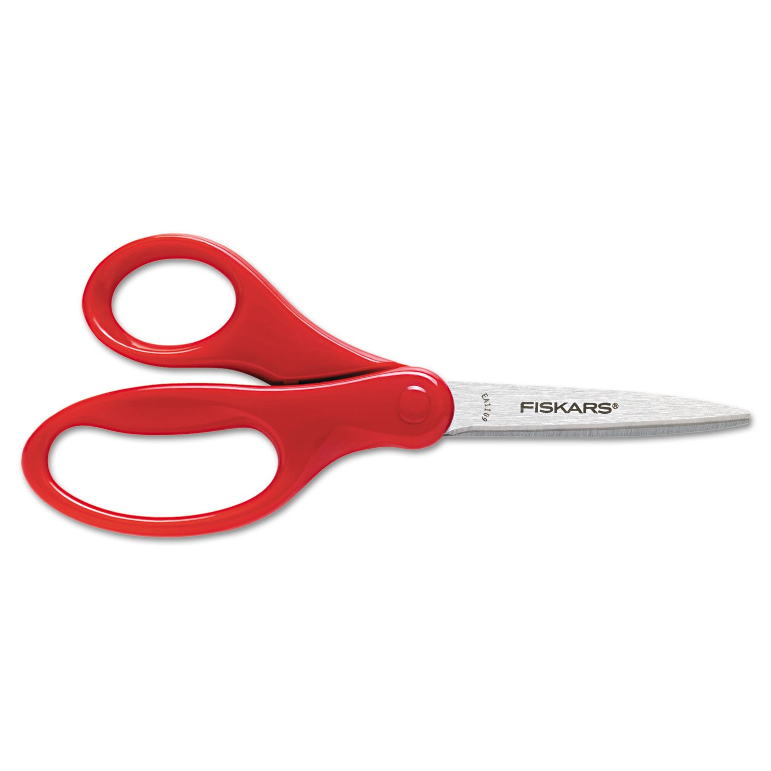 Student Scissors, Pointed Tip, 7" Long, 3" Cut Length, Straight Handles, Randomly Assorted Colors - 