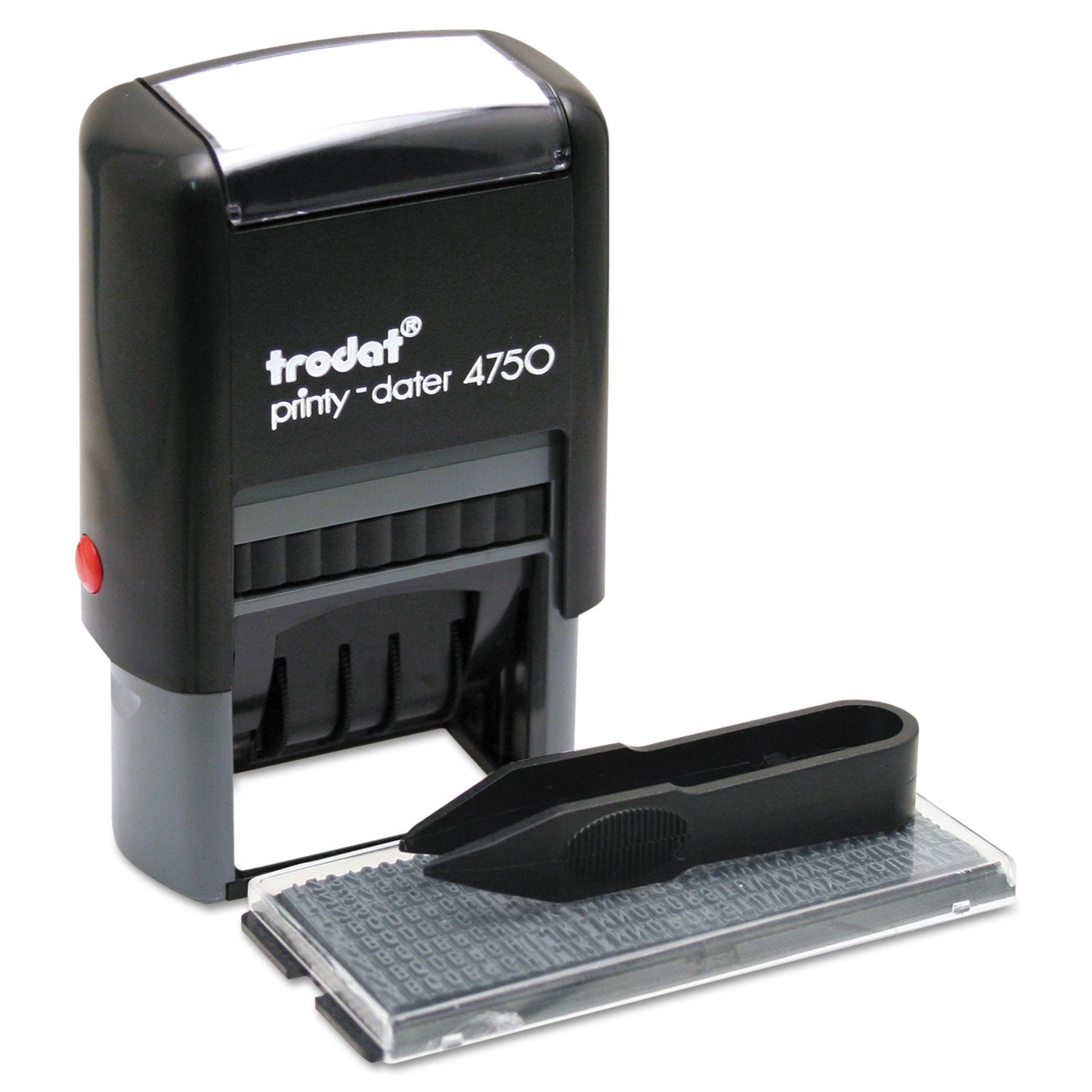 Printy Do It Yourself Self-Inking Message Dater,1.63 x 1, Blue/Red - 