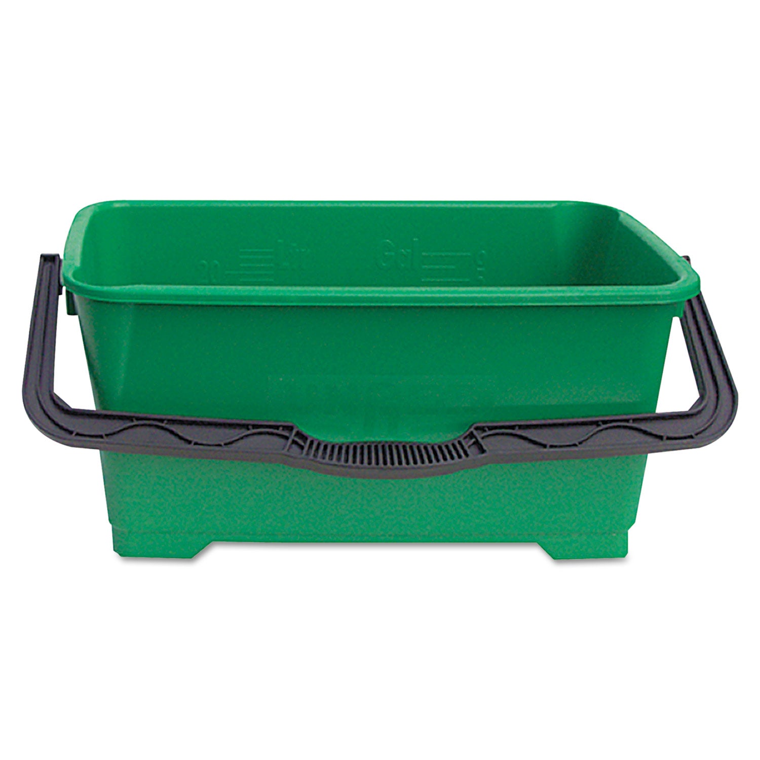 Pro Bucket, 6 gal, Plastic, Green - 