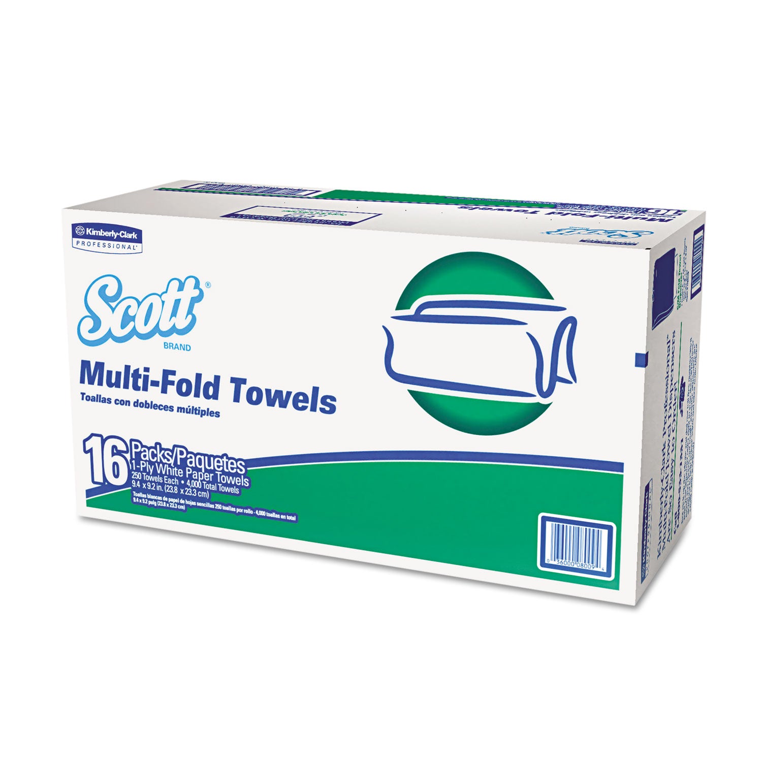 multi-fold-towels-absorbency-pockets-1-ply-92-x-94-250-pack-16-packs-carton_kcc08009 - 1