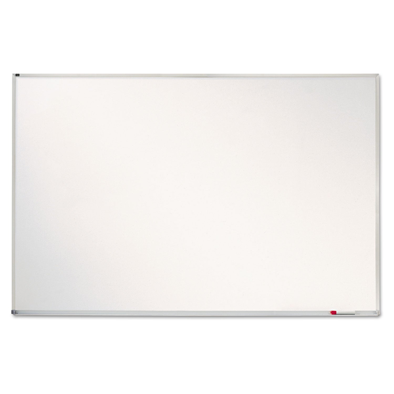 Porcelain Magnetic Whiteboard, 72 x 48, White Surface, Silver Aluminum Frame - 