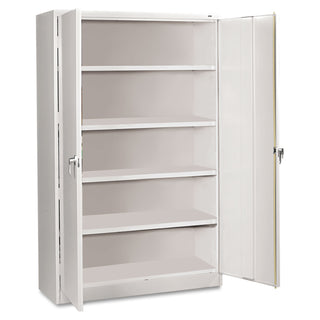 Assembled Jumbo Steel Storage Cabinet, 48w x 24d x 78h, Light Gray - 
