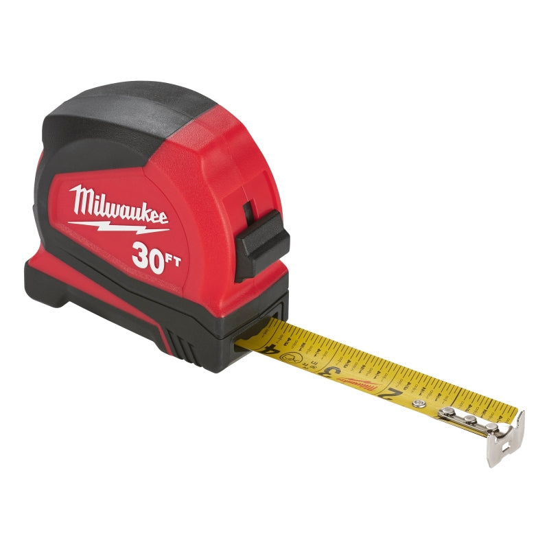 milwaukee-48-22-1730-compact-tape-measure-30-ft-l-blade-1-in-w-blade-steel-blade-abs-case-black-red-case