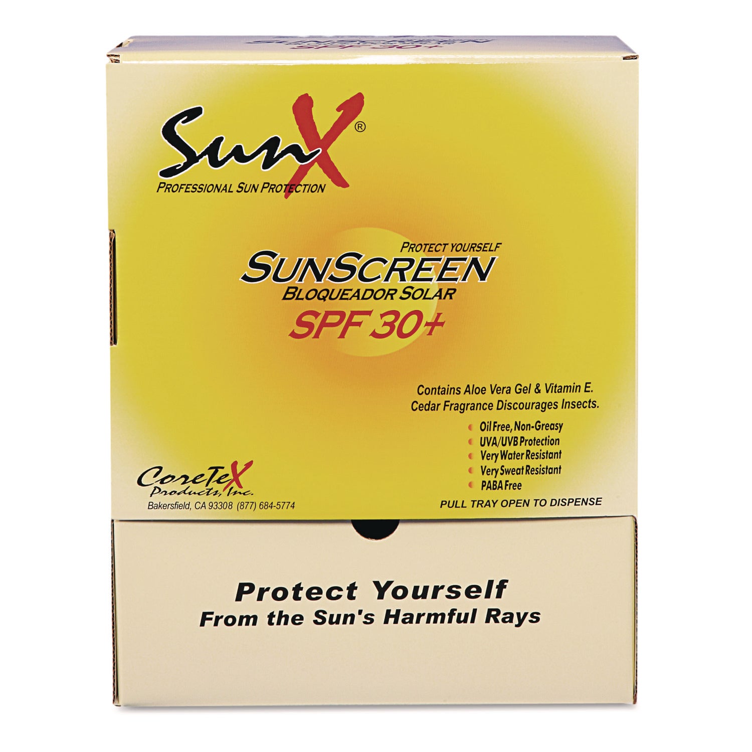 SPF30 Sunscreen, Single Dose Pouch, 100/Box