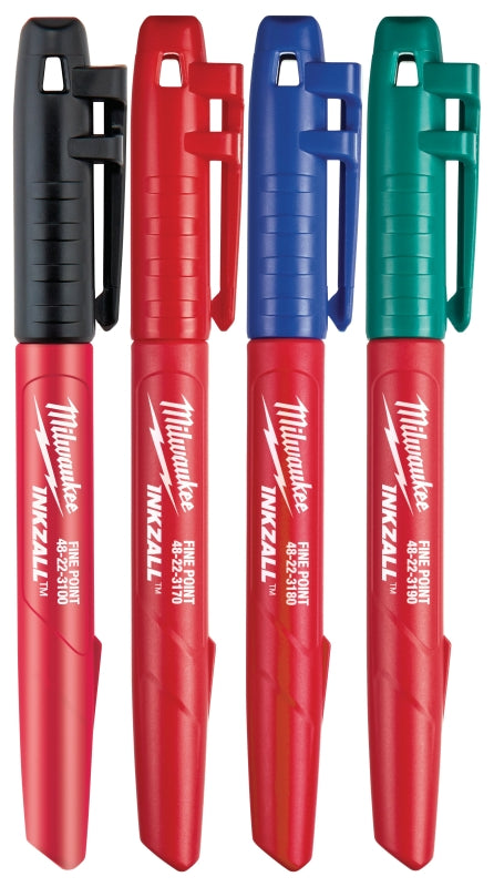milwaukee-inkzall-series-48-22-3106-jobsite-marker-set-1-mm-tip-black-blue-green-red-5-1-2-in-l
