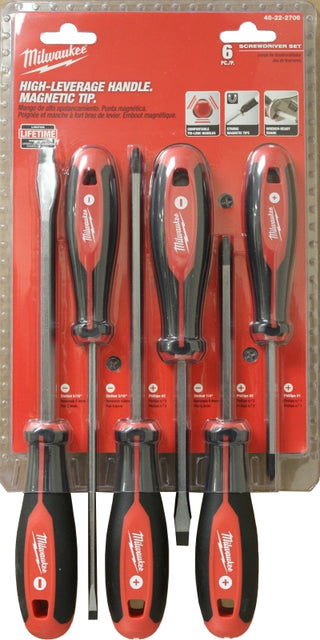 milwaukee-48-22-2706-screwdriver-kit-6-piece-plastic-steel