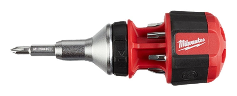 milwaukee-48-22-2330-ratcheting-multi-bit-driver-1-4-in-drive-hex-drive-4-55-in-oal-plastic-handle-magnetic