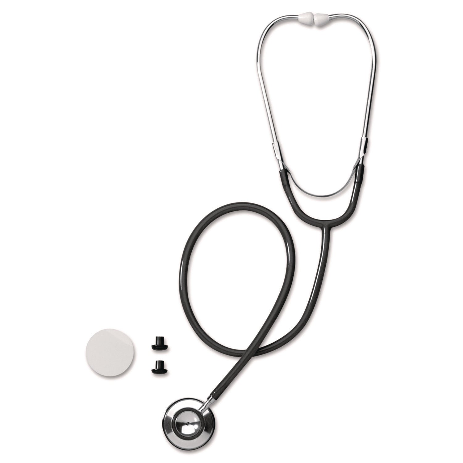 Medline Dual-Head Stethoscope - Latex-free - Black