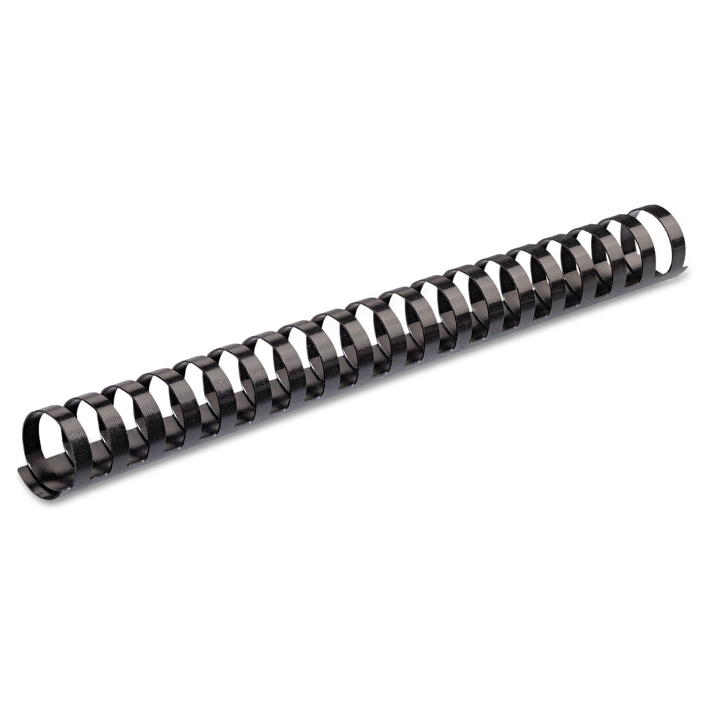 plastic-comb-bindings-3-4-diameter-150-sheet-capacity-black-25-pack_fel52509 - 1