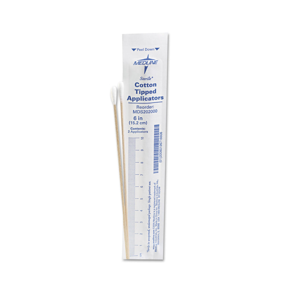 Cotton-Tipped Applicators, 6", 100 Applicators/Box - 