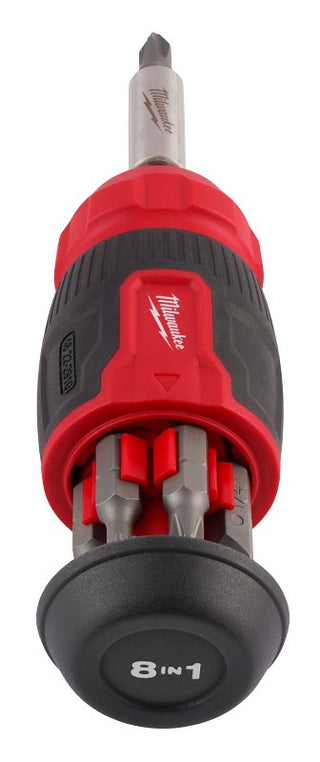 milwaukee-48-22-2910-8-in-1-compact-multi-bit-screwdriver-1-4-in-drive-hex-drive-4-69-in-oal-plastic-handle