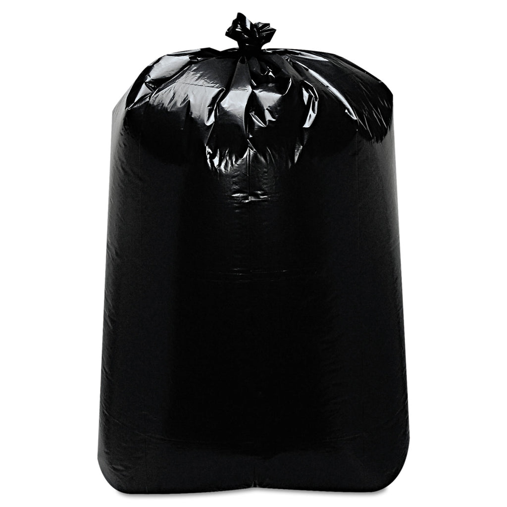 Low-Density Can Liners, 60 gal, 1.6 mil, 22" x 58", Black, 100/Carton