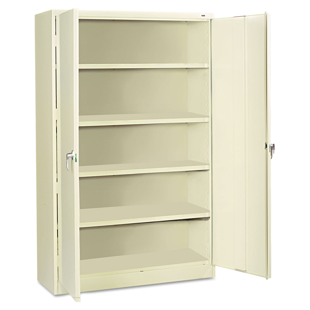 Assembled Jumbo Steel Storage Cabinet, 48w x 18d x 78h, Putty - 