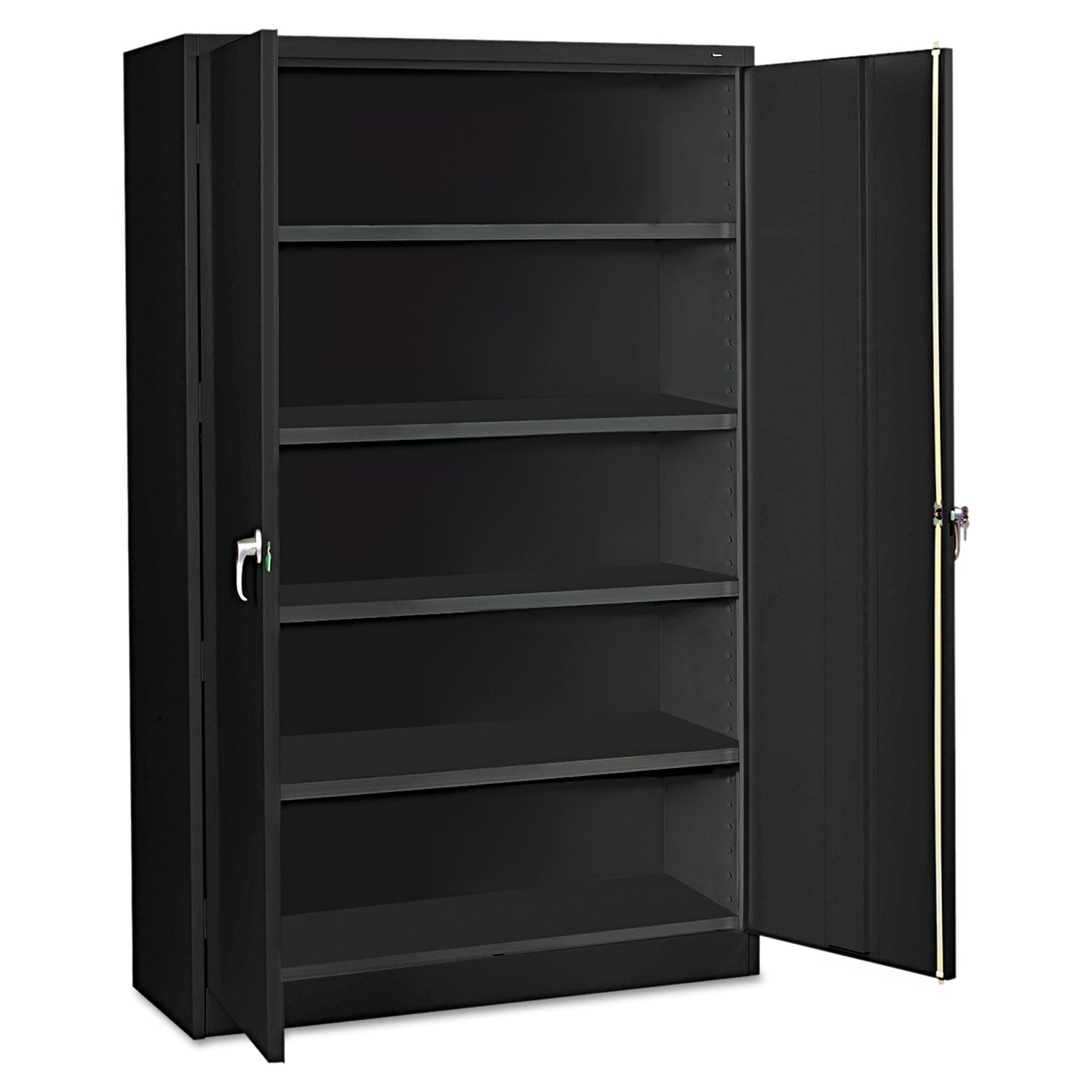 Assembled Jumbo Steel Storage Cabinet, 48w x 18d x 78h, Black - 