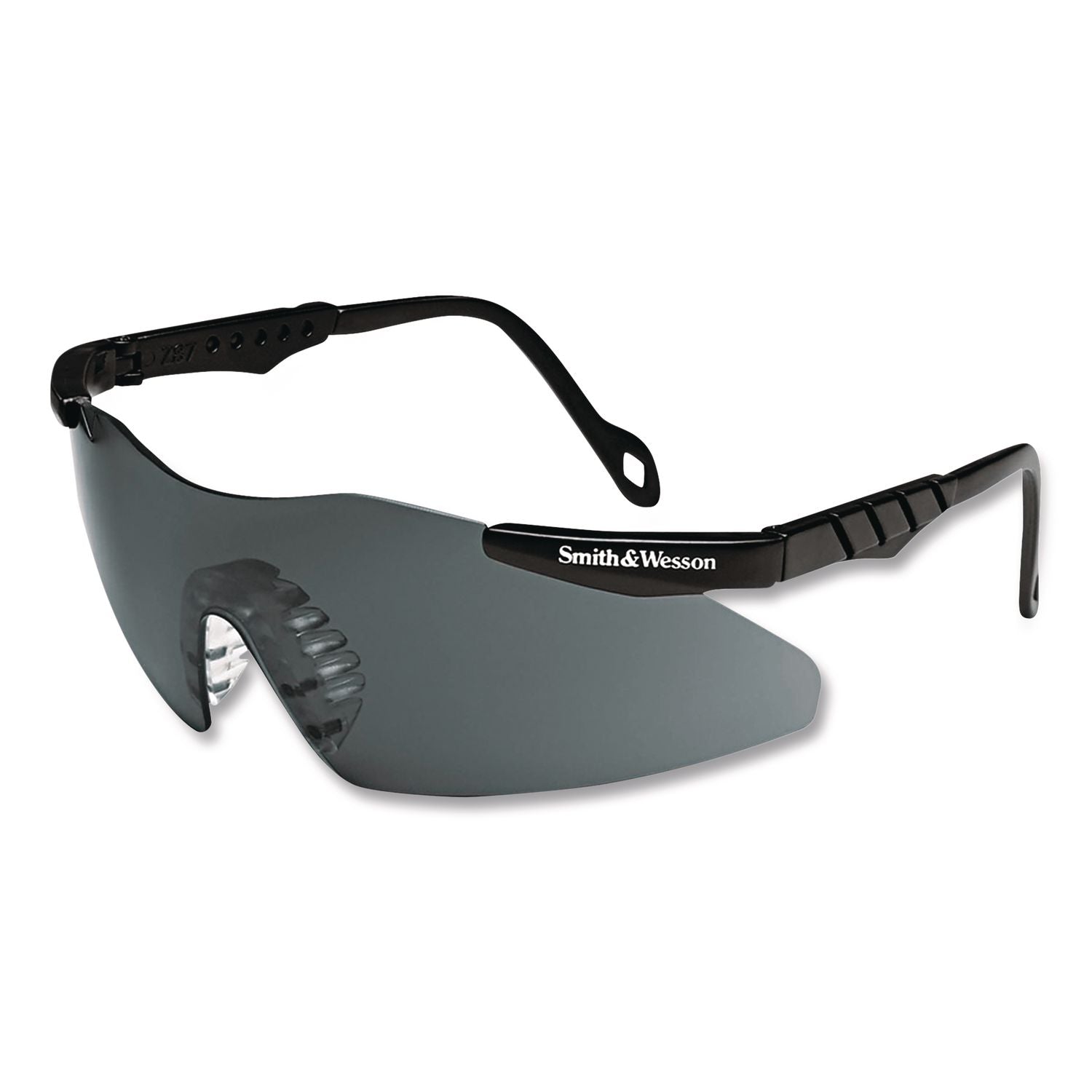Magnum 3G Safety Eyewear, Black Frame, Smoke Lens