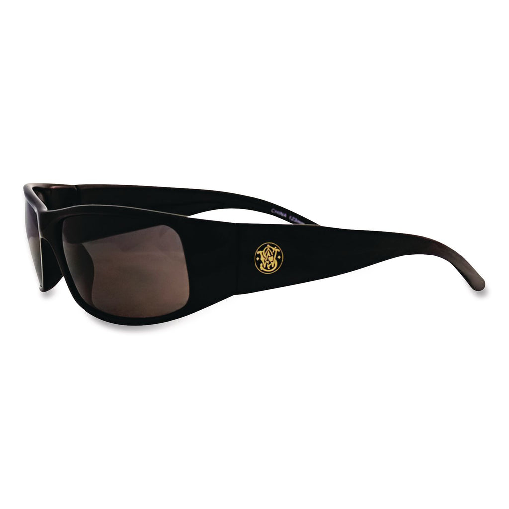 Elite Safety Eyewear, Black Frame, Smoke Anti-Fog Lens