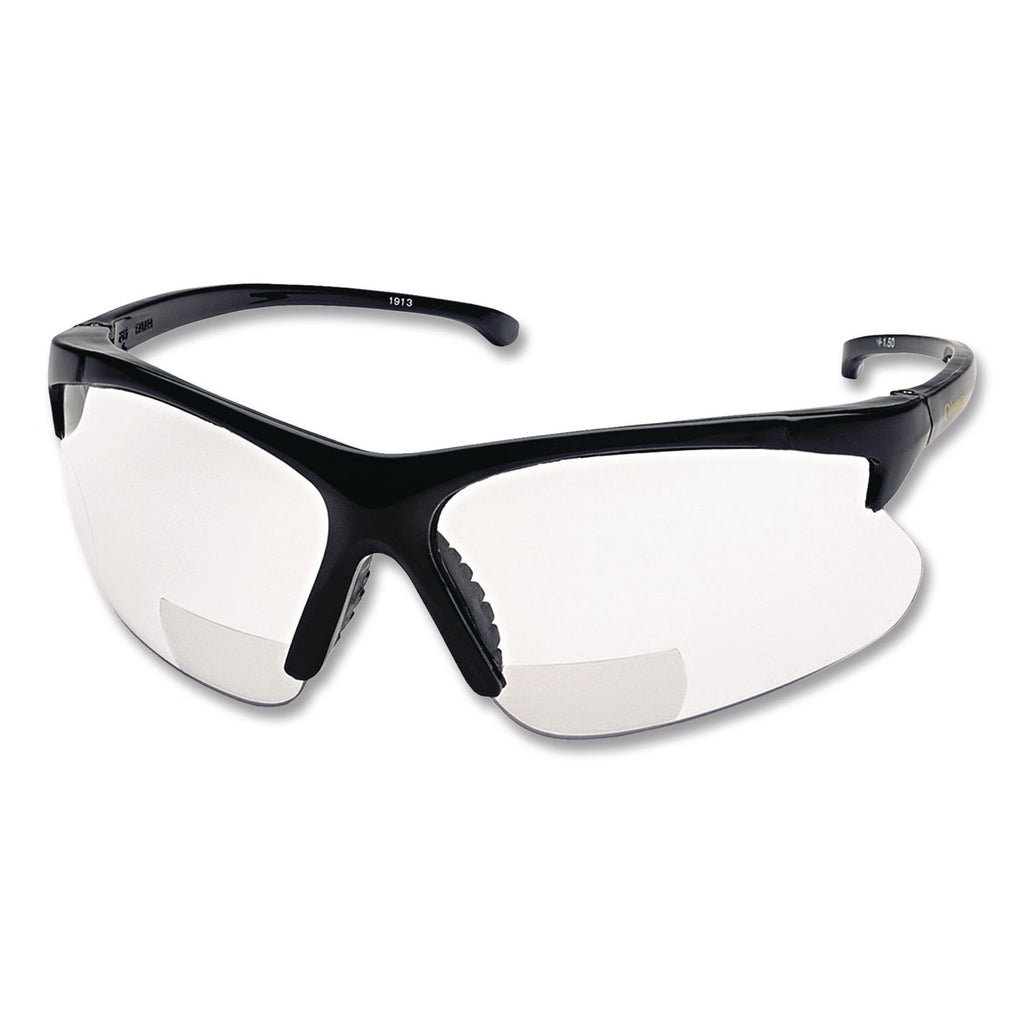 V60 30 06 Reader Safety Eyewear, Black Frame, Clear Lens